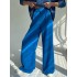 Casual Simple Solid Color Wide Legs Blazer Pants