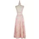 Sleeveless Open Back Skirt Slim Fit Pink Print Dress