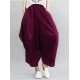 Artistic Retro Ramie Cotton Solid Color Elasticity Harem Pants