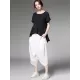 Original Simple Casual Loose White Harem Pants