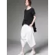 Original Simple Casual Loose White Harem Pants