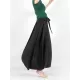 Simple Wide Leg Loose Pleated Solid Color Casual Pants Bottoms