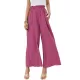 Simple Wide Leg Loose Elasticity Casual Pants Bottoms