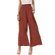 Simple Wide Leg Loose Elasticity Casual Pants Bottoms