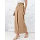 Simple Wide Leg Loose Elasticity Casual Pants Bottoms