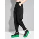 Simple Cool Loose Elasticity Solid Color Casual Harem Pants Bottoms