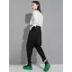 Simple Cool Loose Elasticity Solid Color Casual Harem Pants Bottoms