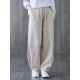 Simple Wide Leg Loose Elasticity Solid Color Casual Pants Bottoms