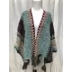 Casual Loose Patchwork Shawl&Cloak