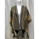 Casual Loose Patchwork Shawl&Cloak