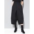 Cool Wide Leg Loose Solid Color Casual Three-Quarter Pants Bottoms