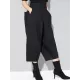 Cool Wide Leg Loose Solid Color Casual Three-Quarter Pants Bottoms