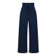 Simple Loose Wide Leg Solid Color Casual Pants Bottoms