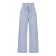 Simple Loose Wide Leg Solid Color Casual Pants Bottoms