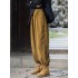 Loose Solid Color Corduroy Casual Ninth Pants Bottoms