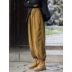 Loose Solid Color Corduroy Casual Ninth Pants Bottoms