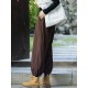 Loose Solid Color Corduroy Casual Ninth Pants Bottoms