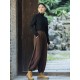 Loose Solid Color Corduroy Casual Ninth Pants Bottoms