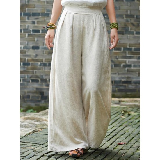 Vintage Casual Yoga Loose Wide Leg Pants