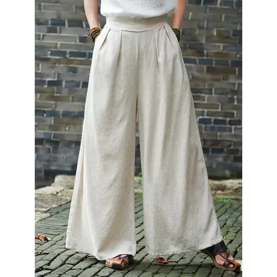 Vintage Casual Yoga Loose Wide Leg Pants