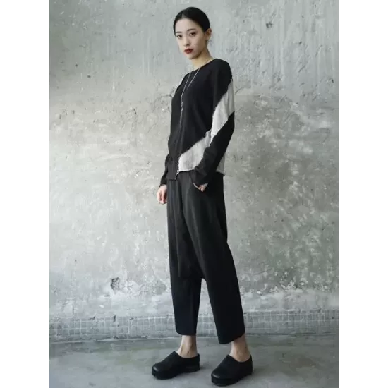 Light Split-joint Harem Pants