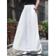 Loose Wide-leg Linen Pants