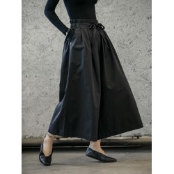 Retro Bandage Wide Leg Casual Pants