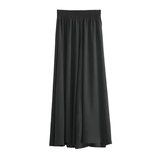 Original Solid Column Wide Leg Pants