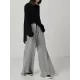 Casual Solid Column Wide Leg Pants