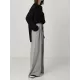 Casual Solid Column Wide Leg Pants