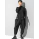 Stylish Black Asymmetric Elasticity Harem Pants