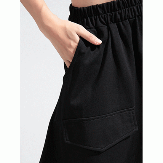 Zipper Original Simple Loose Solid Harem Pants