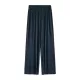 Pleated Solid Color Comfortable Casual Loose Wide-Leg Pants