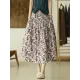 Original Floral Cotton-Blend A-Line Skirt