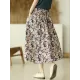 Original Floral Cotton-Blend A-Line Skirt