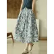 Original Floral Cotton-Blend A-Line Skirt