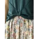 Original Floral Cotton-Blend A-Line Skirt