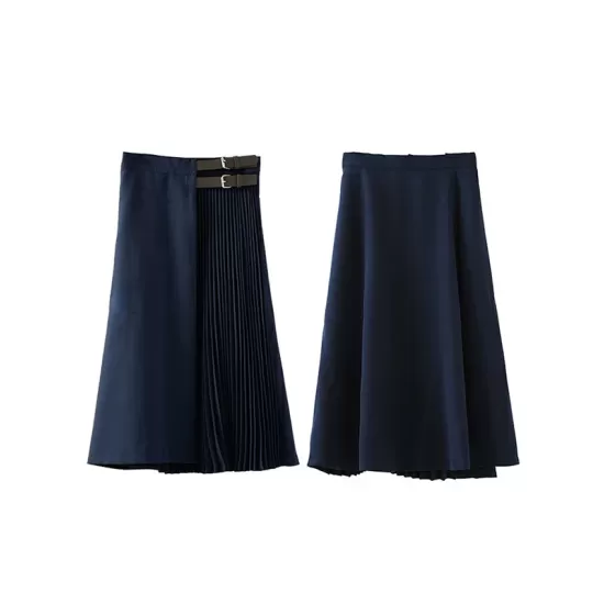 Graceful A-Line Pleated Skirt