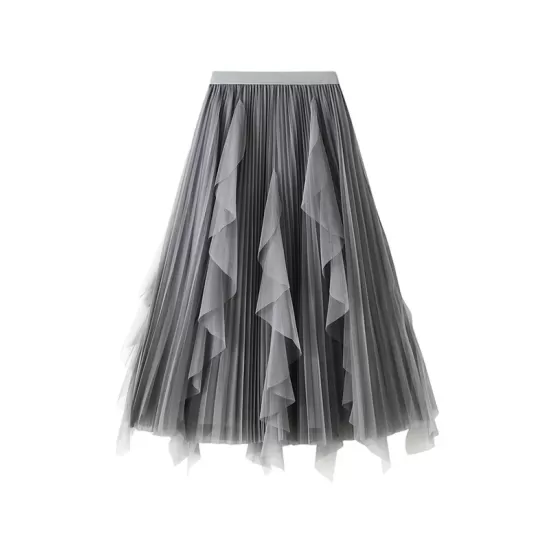 Original Stylish 7 Colors Falbala Gauze Skirt