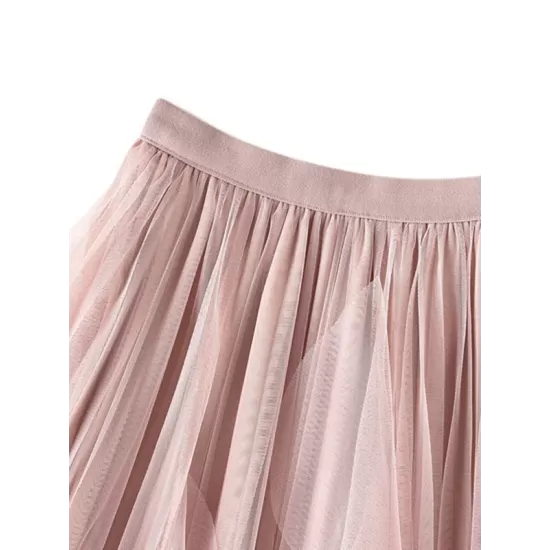 Original Stylish 7 Colors Falbala Gauze Skirt