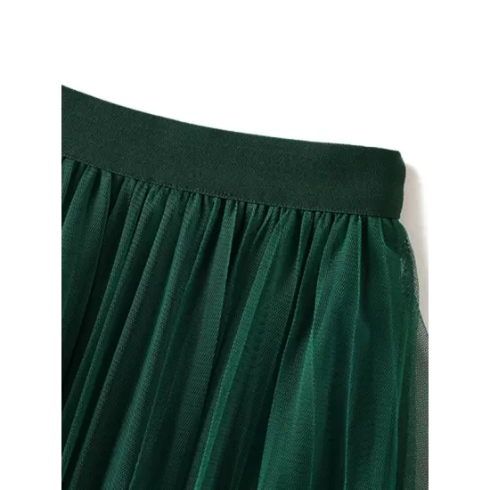 Original Stylish 7 Colors Falbala Gauze Skirt