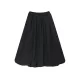 Urban Loose Drawstring High Waisted Black Bubble Skirt