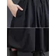 Urban Loose Drawstring High Waisted Black Bubble Skirt