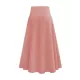 Simple  Asymmetric Split-Front Falbala Solid Color  Skirts Bottoms