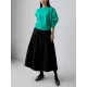 Solid Color A-line Loose Skirts Bottoms