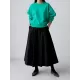 Solid Color A-line Loose Skirts Bottoms