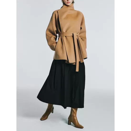 Solid Color A-line Loose Skirts Bottoms