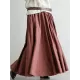 Elegant Split-Joint Color Skirt