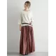 Elegant Split-Joint Color Skirt