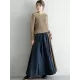 Elegant Split-Joint Color Skirt